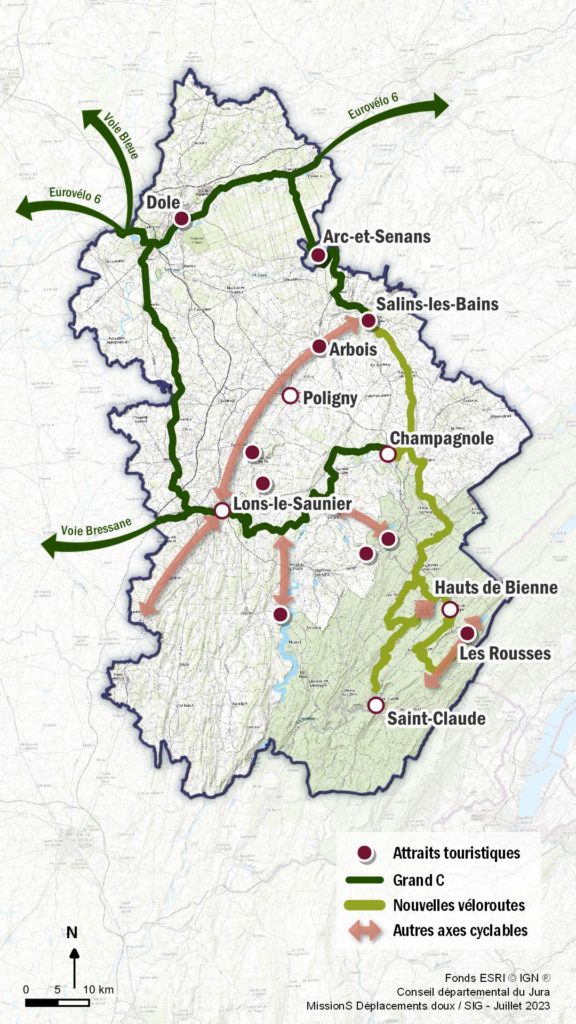 Carte des véloroutes et voies vertes