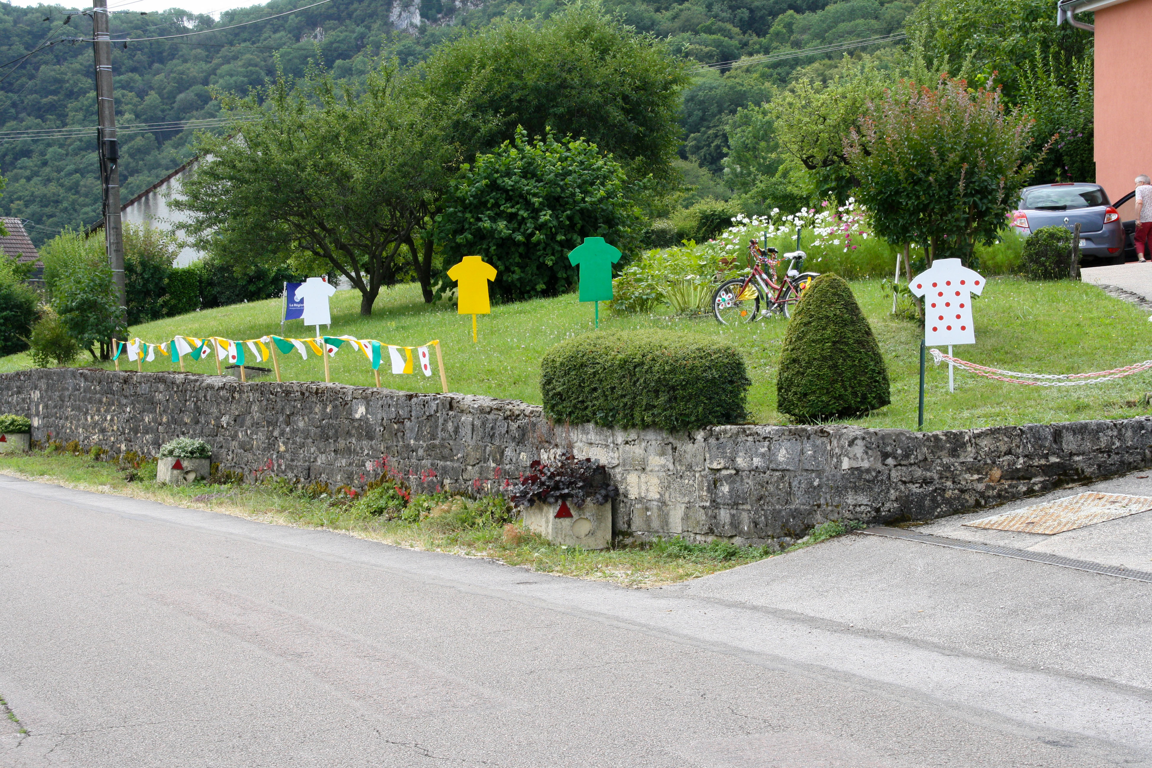 Pretin, décoré pour le Tour de France 2023