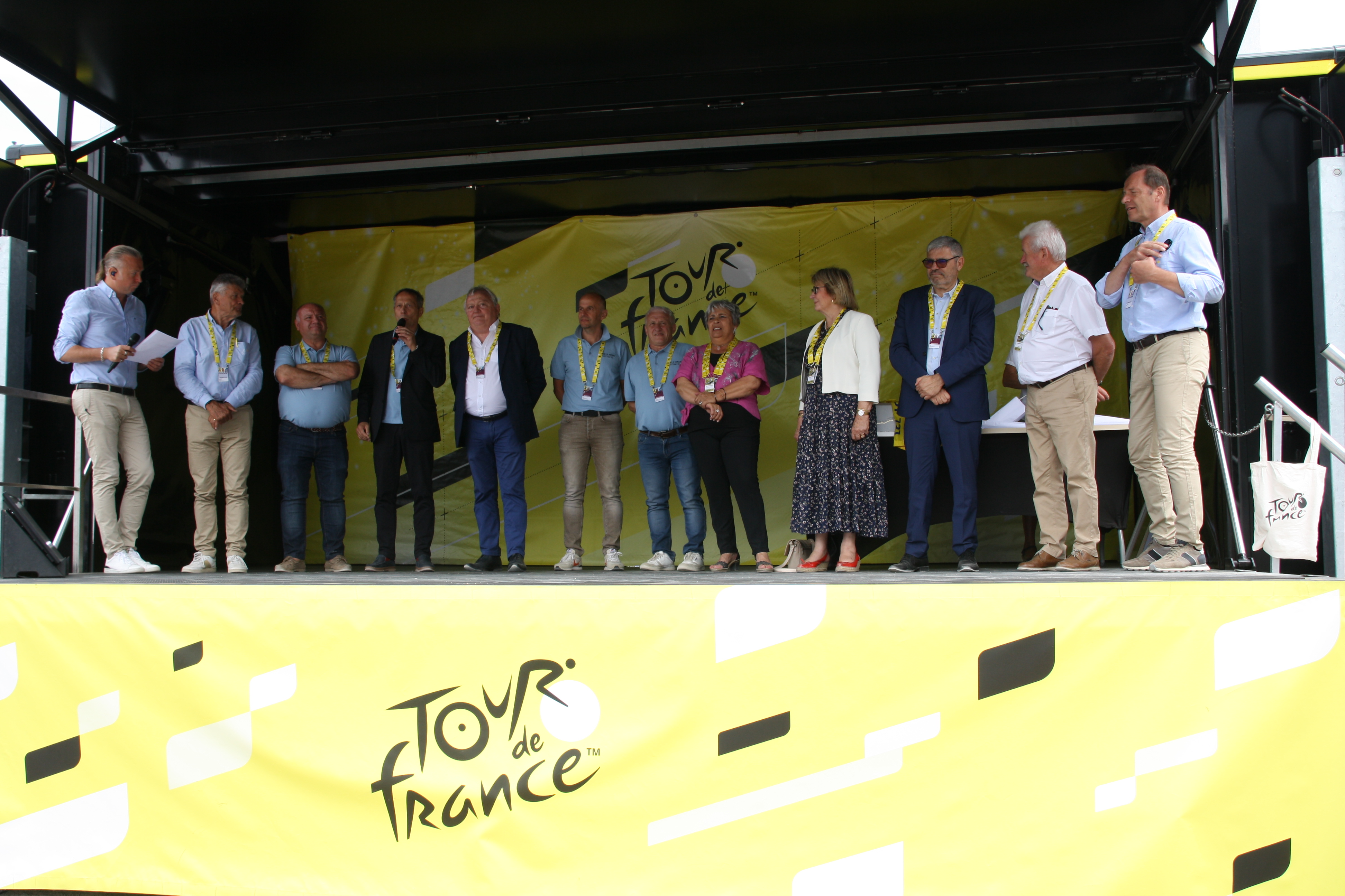 Discours au départ du Tour de France